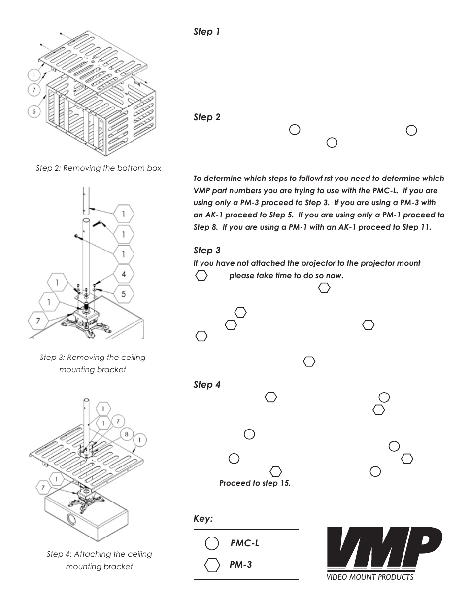 Video Mount Products PMC-L User Manual | Page 3 / 7