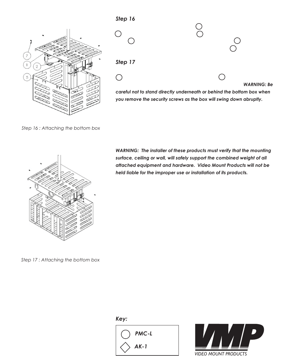 Enjoy your mount | Video Mount Products PMC-L User Manual | Page 7 / 7