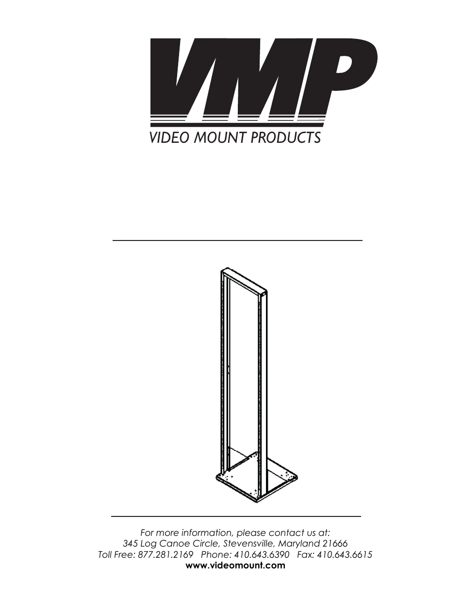 Video Mount Products ER-184 User Manual | 5 pages