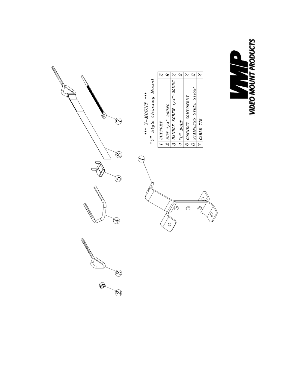 Video Mount Products Y-MOUNT User Manual | Page 2 / 3