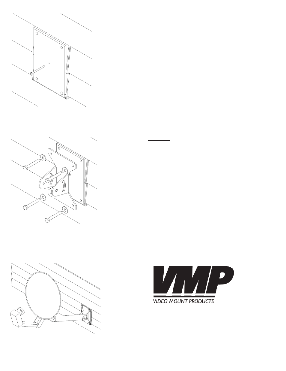 Enjoy your mount | Video Mount Products SM-1 User Manual | Page 3 / 3