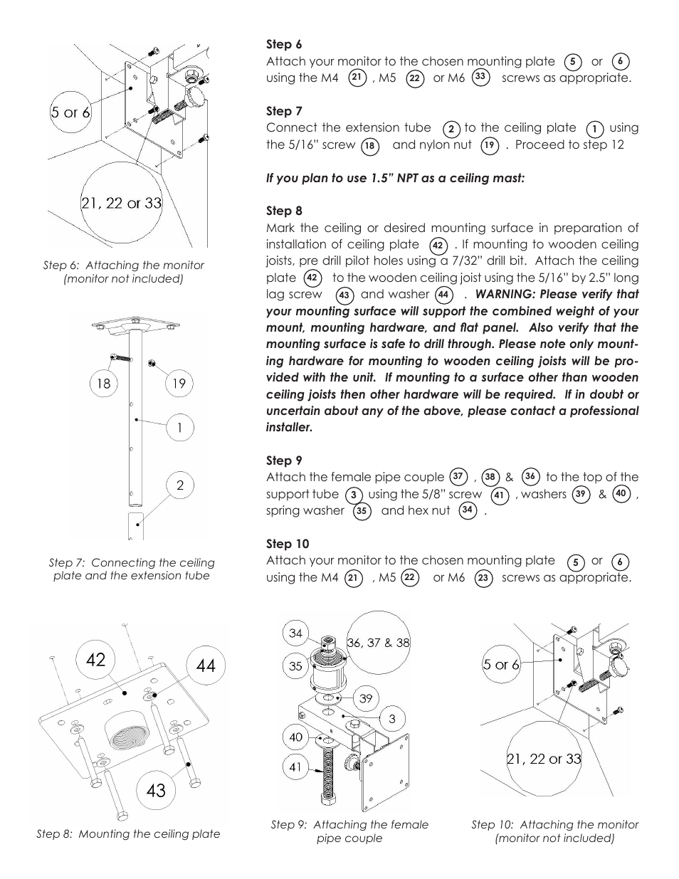 Video Mount Products LCD-PV User Manual | Page 4 / 5