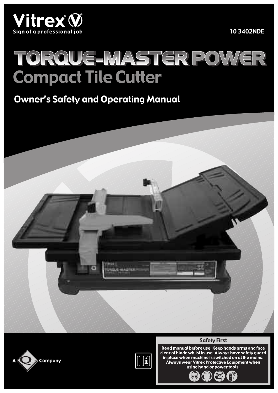 Compact tile cutter | Vitrex 103402NDE User Manual | Page 2 / 8