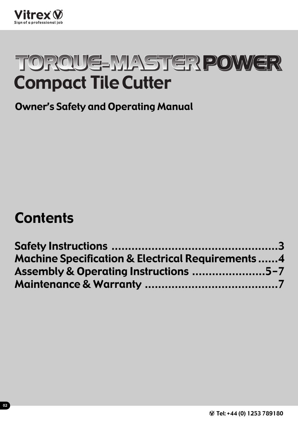 Vitrex 103402NDE User Manual | Page 3 / 8