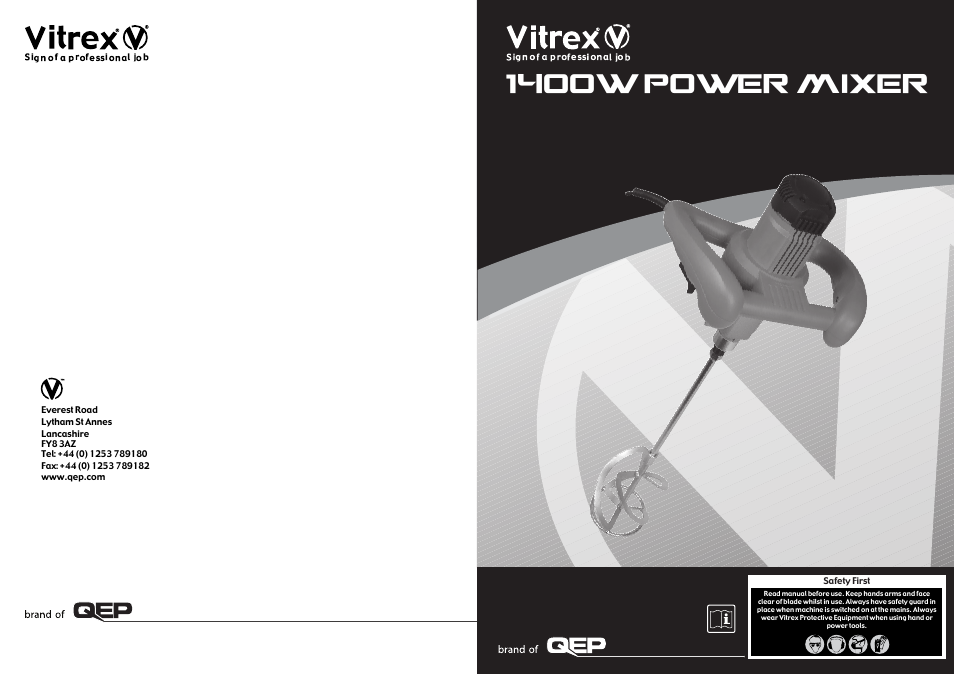 Vitrex MIX1400 User Manual | 4 pages