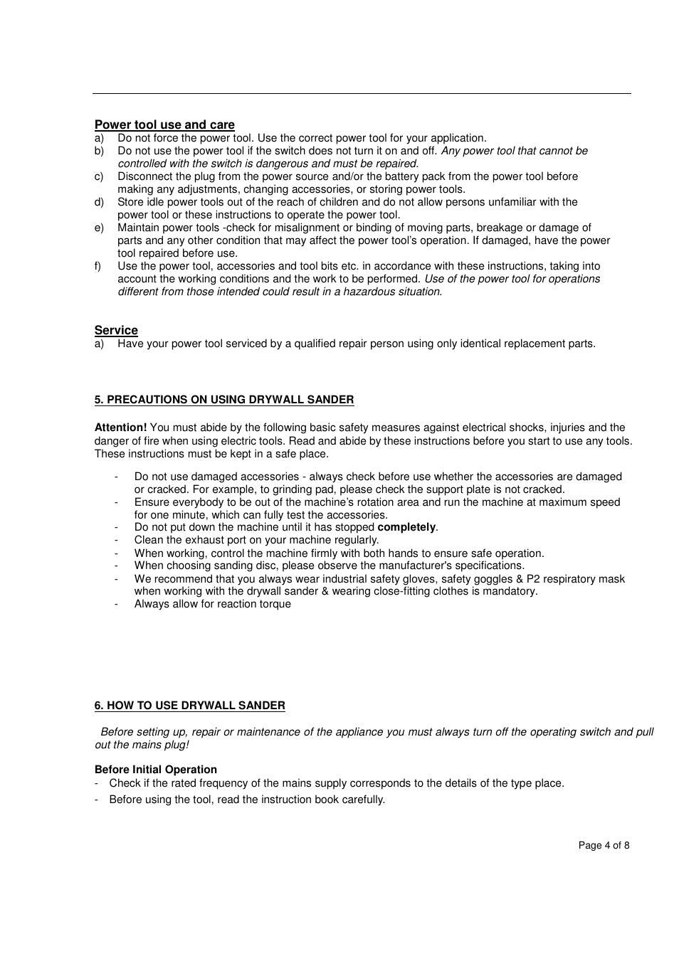 Vitrex LRS600IND User Manual | Page 4 / 8