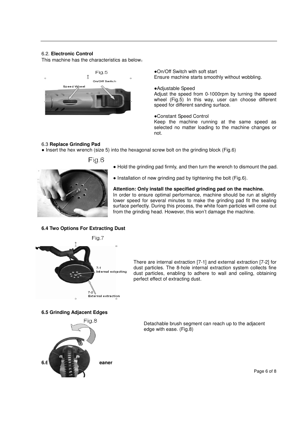 Vitrex LRS600IND User Manual | Page 6 / 8