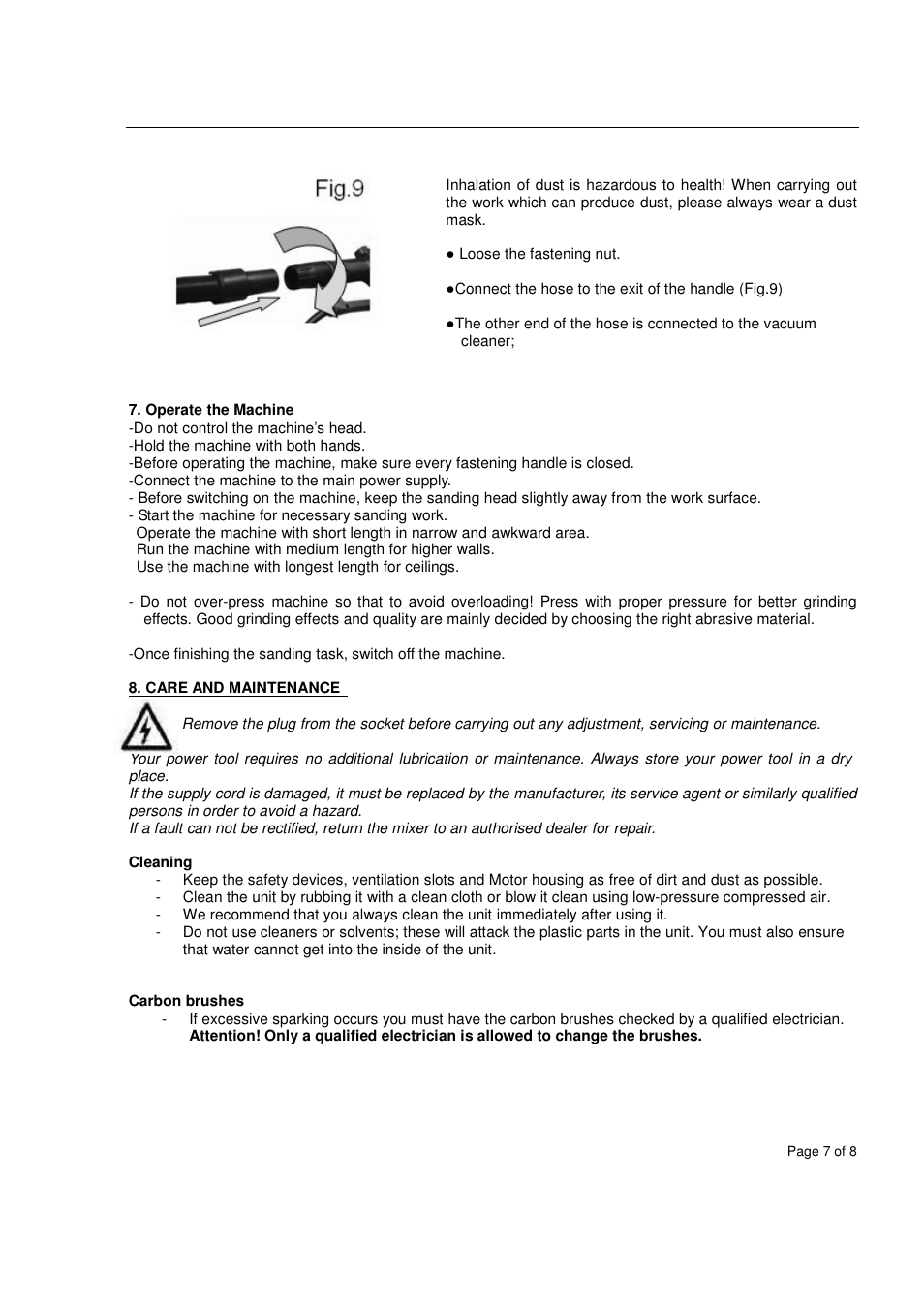 Vitrex LRS600IND User Manual | Page 7 / 8