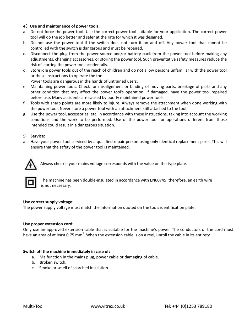 Vitrex MULTITOOL User Manual | Page 4 / 8