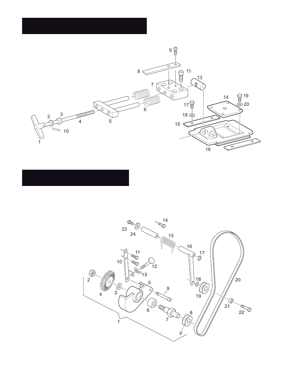 Blade brush assembly, Blade tension mechanism | Wellsaw 1316S User Manual | Page 18 / 35