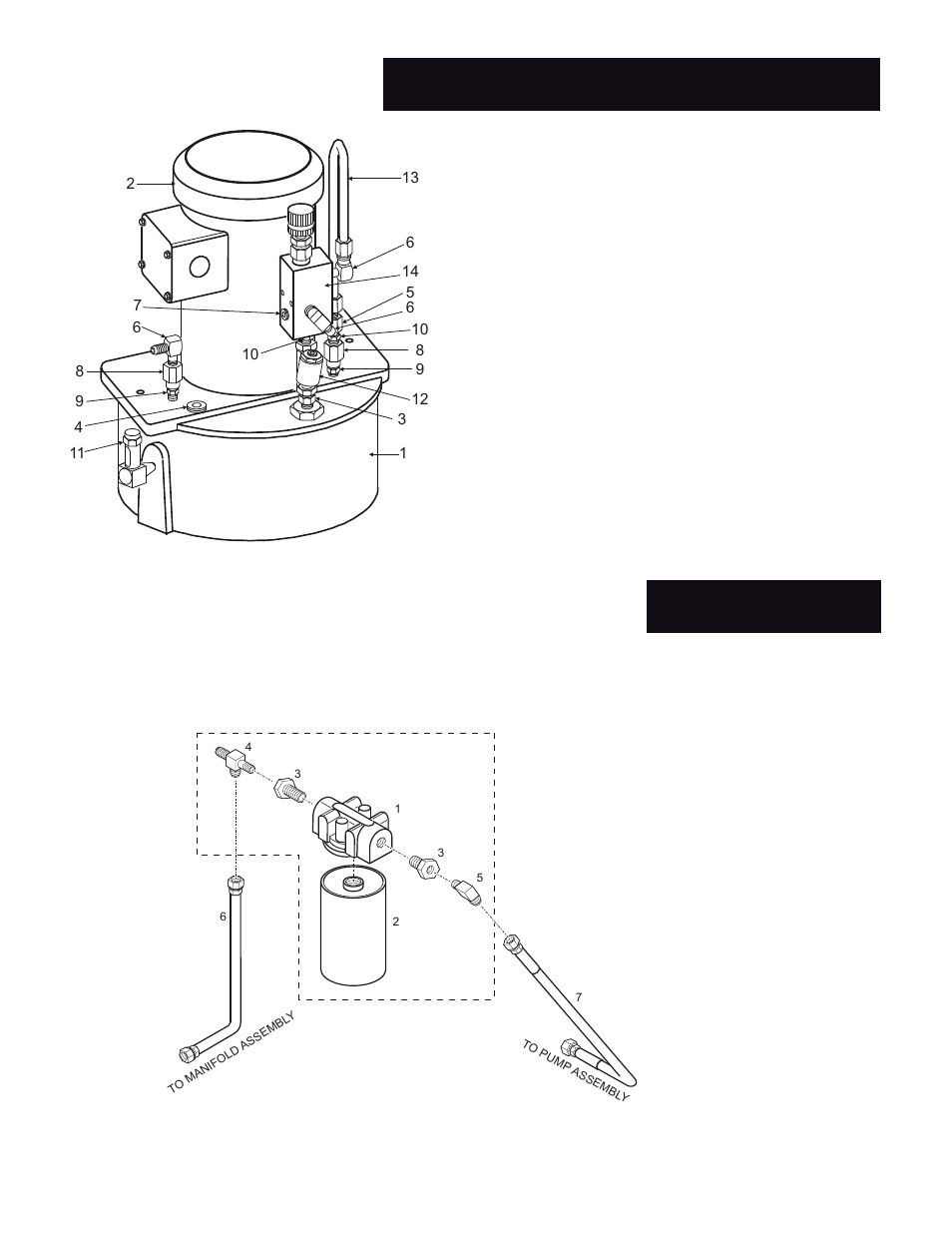 Hydraulic motor & pump assembly, Filter assembly | Wellsaw 1316S User Manual | Page 21 / 35