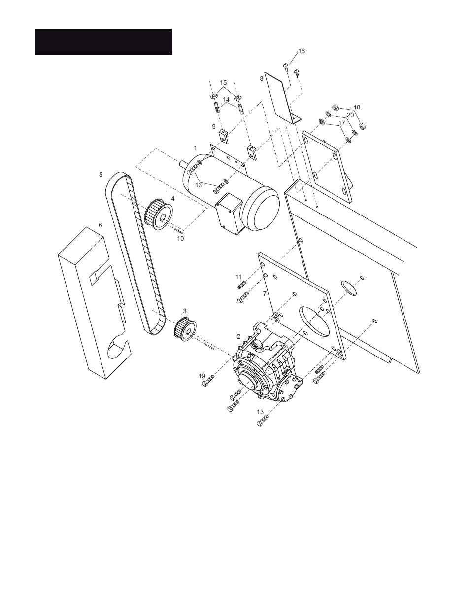 Motor & gearbox | Wellsaw 1316S User Manual | Page 22 / 35