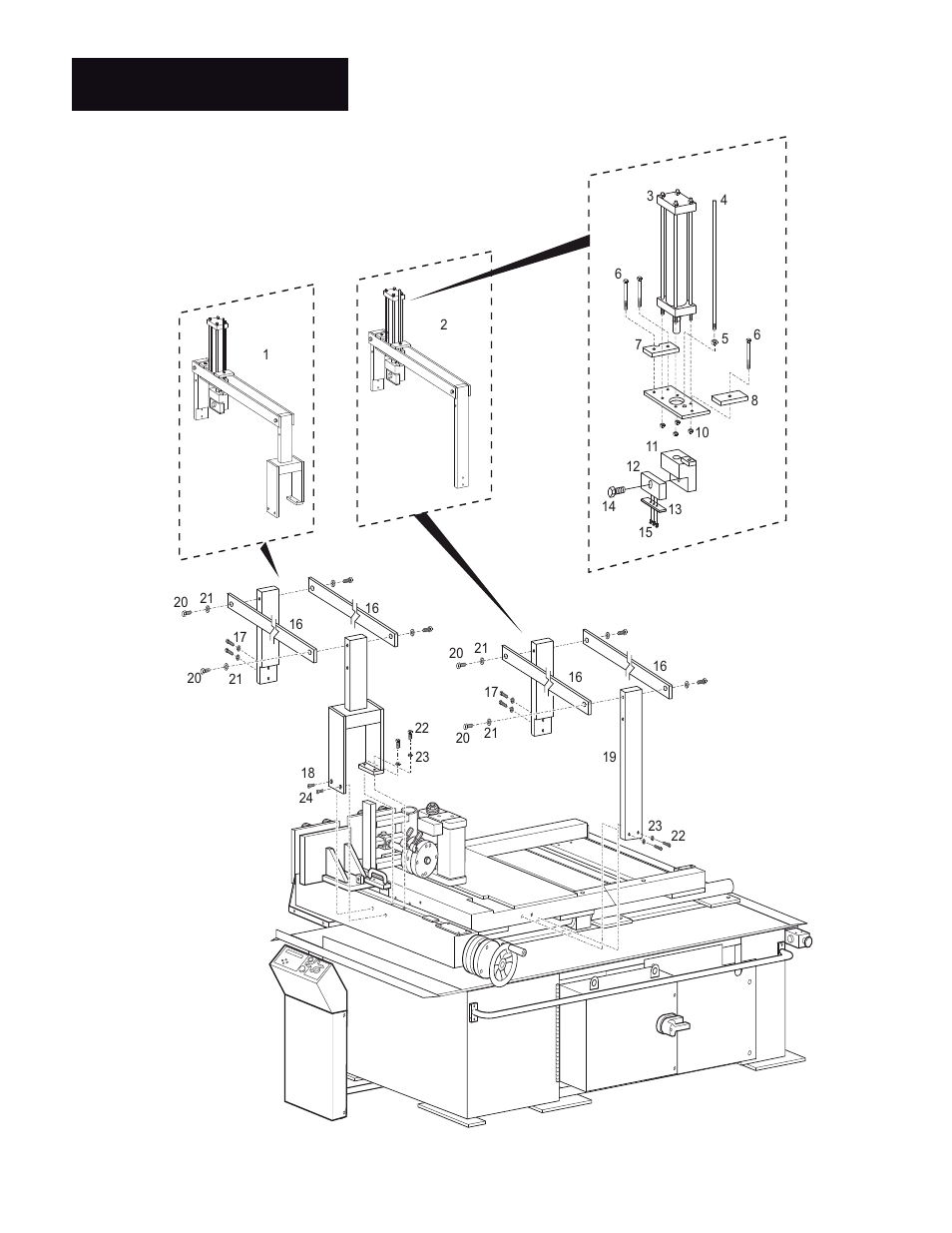 Holdown clamps | Wellsaw 1316S User Manual | Page 24 / 35