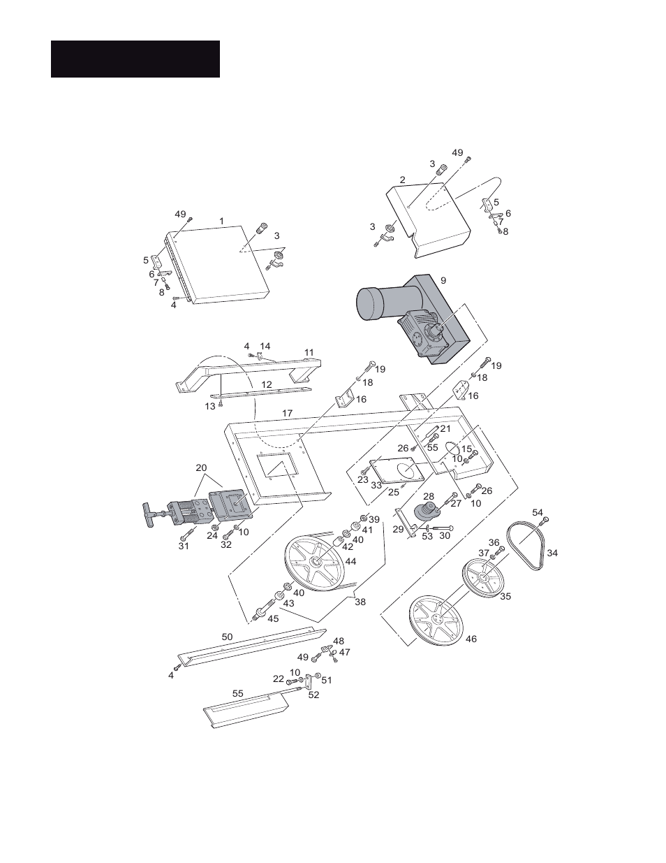 Frame assembly | Wellsaw 1316S User Manual | Page 6 / 35