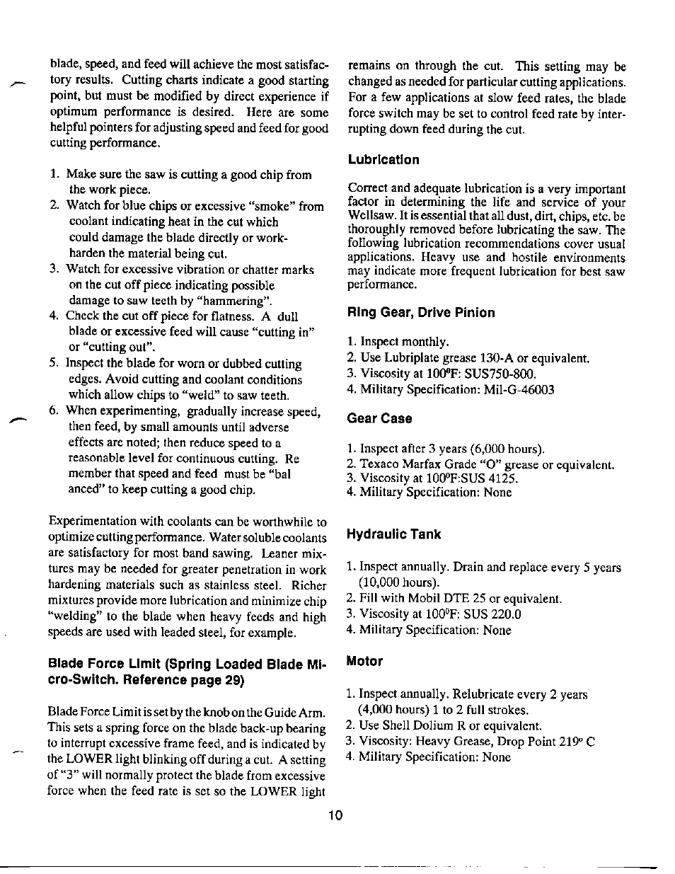 Wellsaw 1220G User Manual | Page 11 / 35