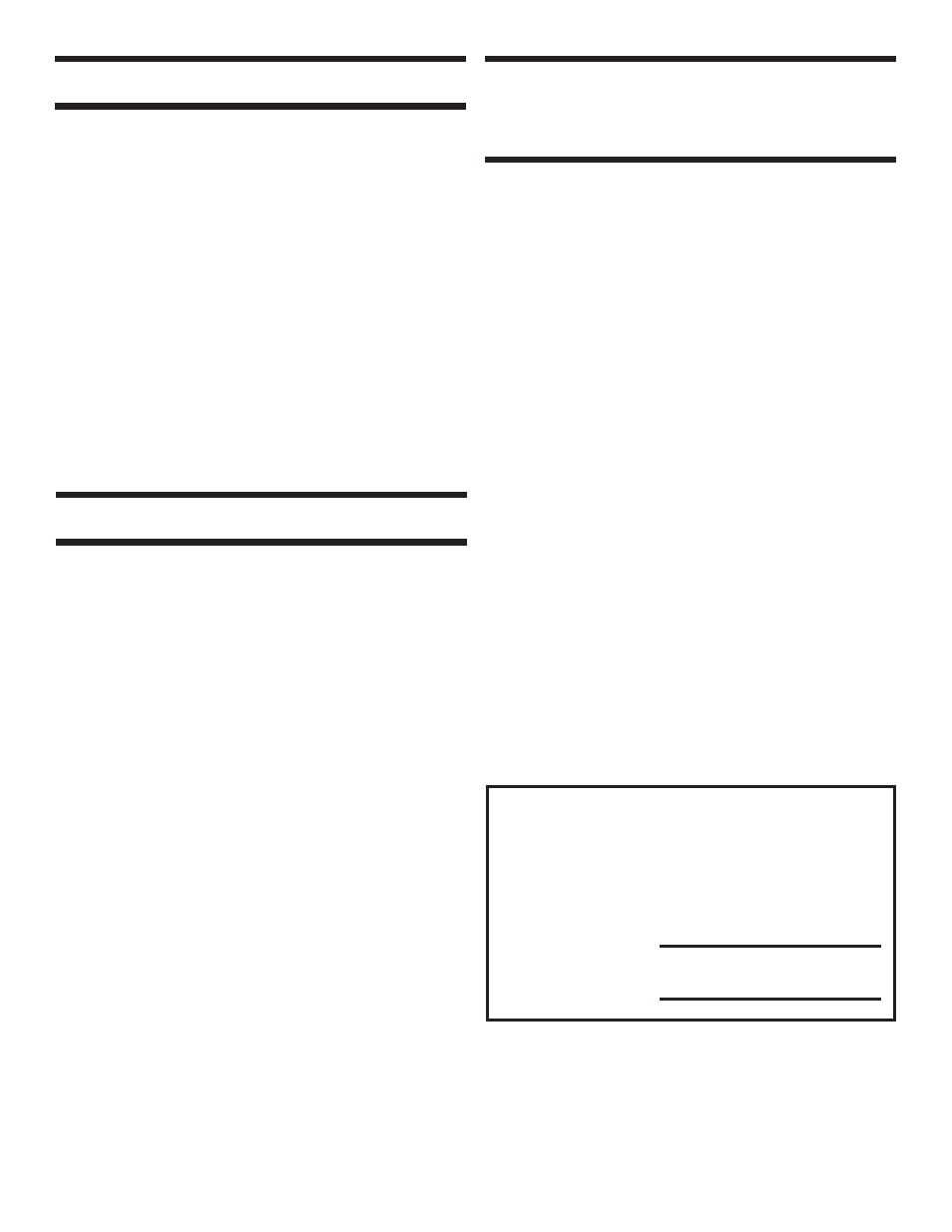 Index specifi cations full year limited warranty, For your convenience | Wellsaw 58BW User Manual | Page 2 / 22