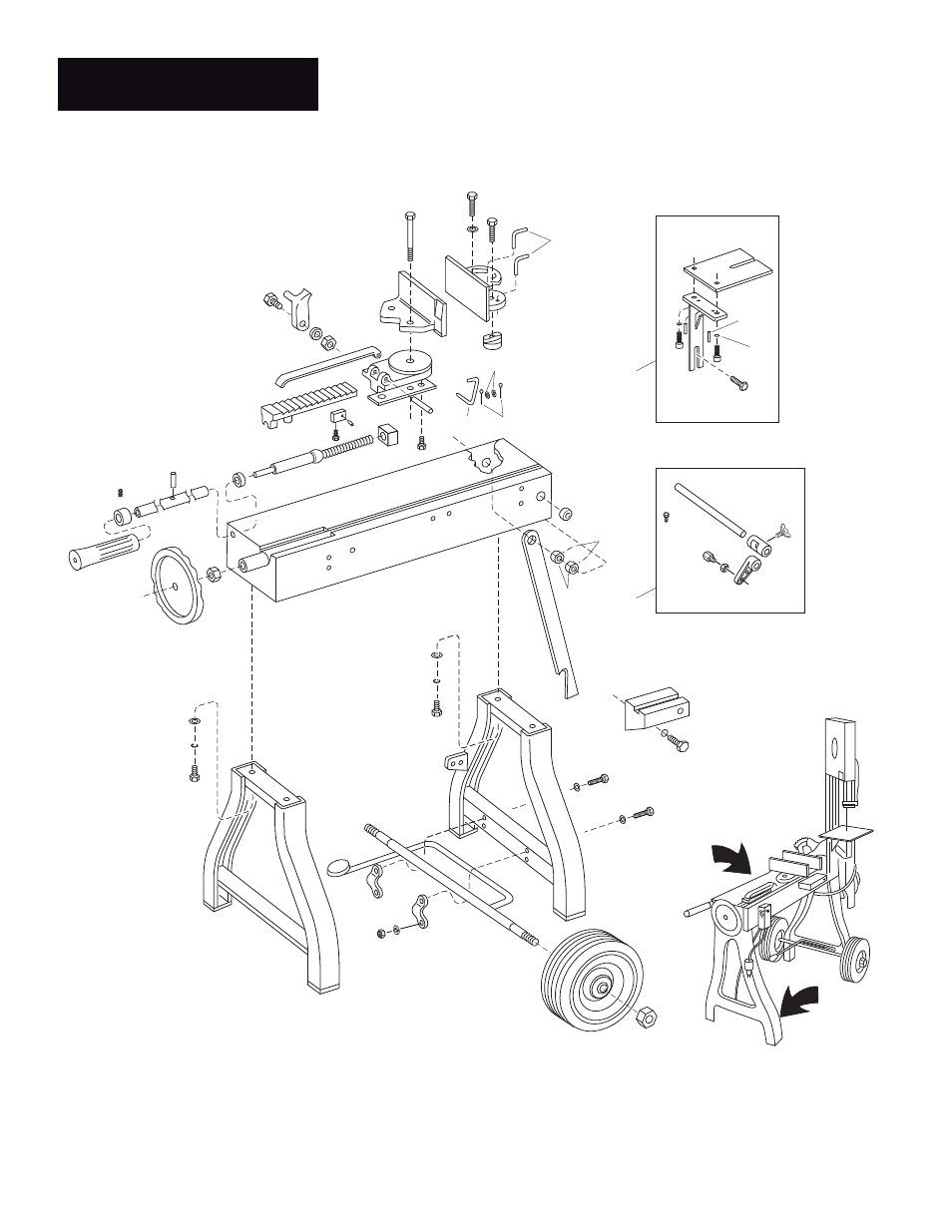 Bed & leg details | Wellsaw 58BW User Manual | Page 8 / 22