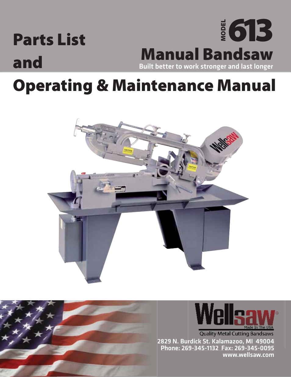 Wellsaw 613 User Manual | 26 pages