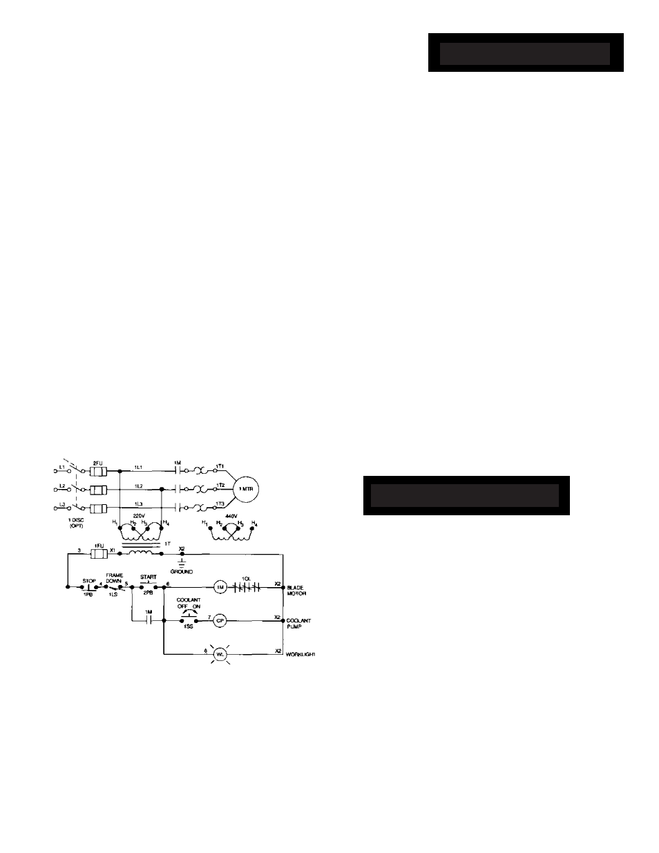 Electrical controls, Electrical schematic | Wellsaw 613 User Manual | Page 21 / 26