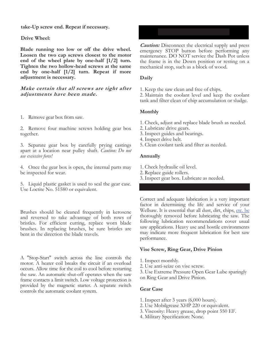 Wellsaw 613 User Manual | Page 8 / 26