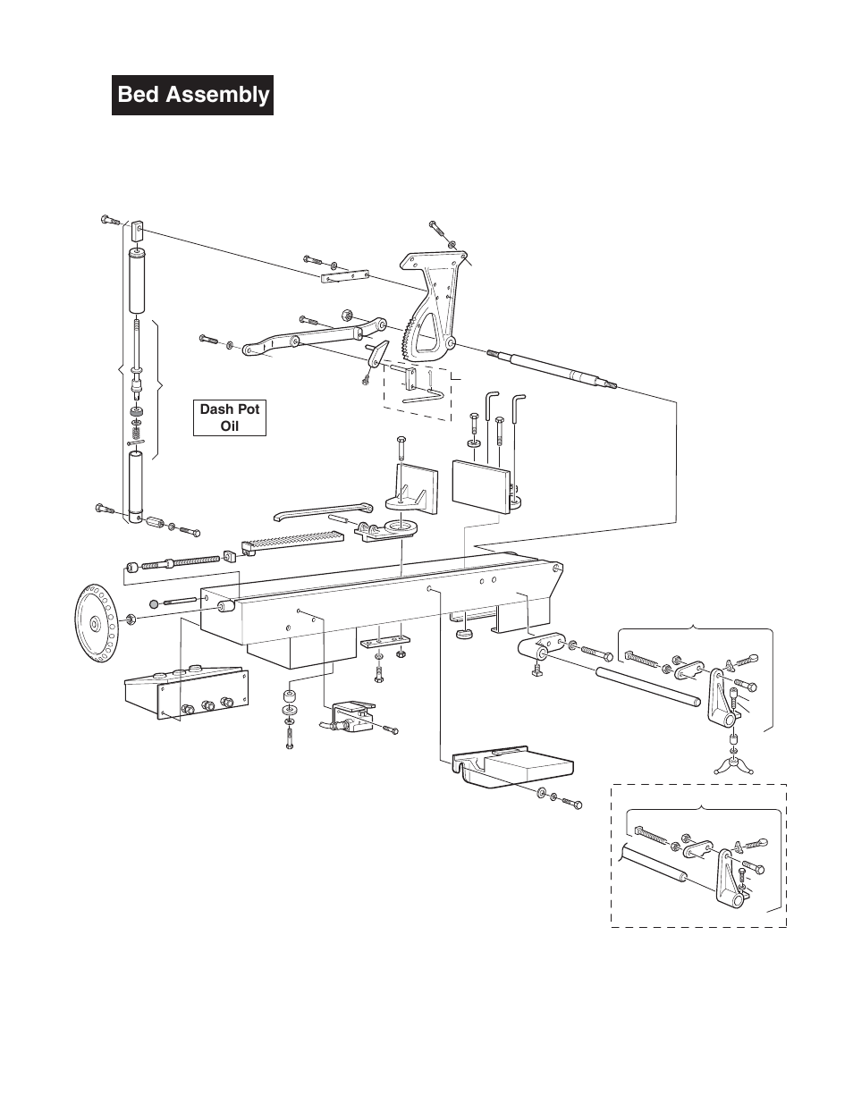 Bed assembly | Wellsaw 1016 User Manual | Page 16 / 39