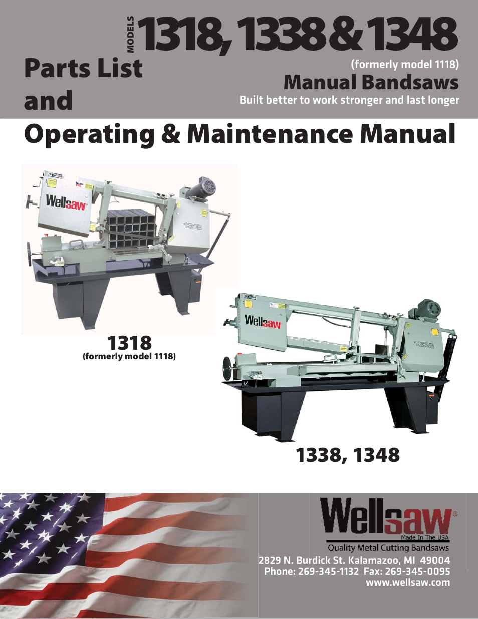 Wellsaw 1348 User Manual | 40 pages