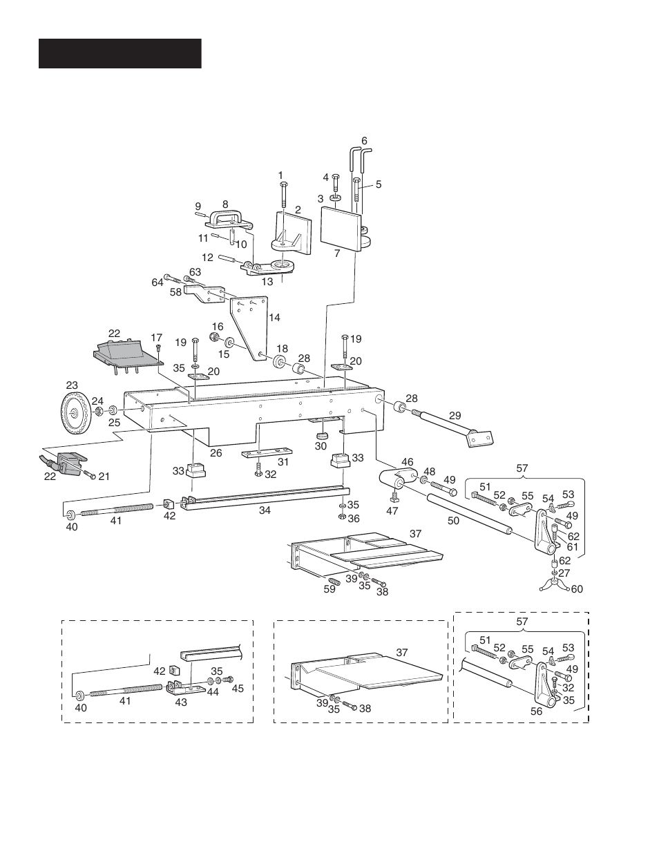 Bed assembly | Wellsaw 1348 User Manual | Page 16 / 40