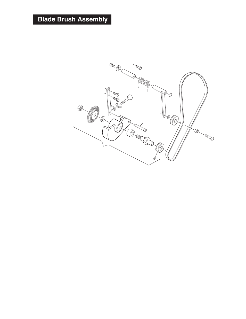 Blade brush assembly | Wellsaw 1316S User Manual | Page 33 / 40