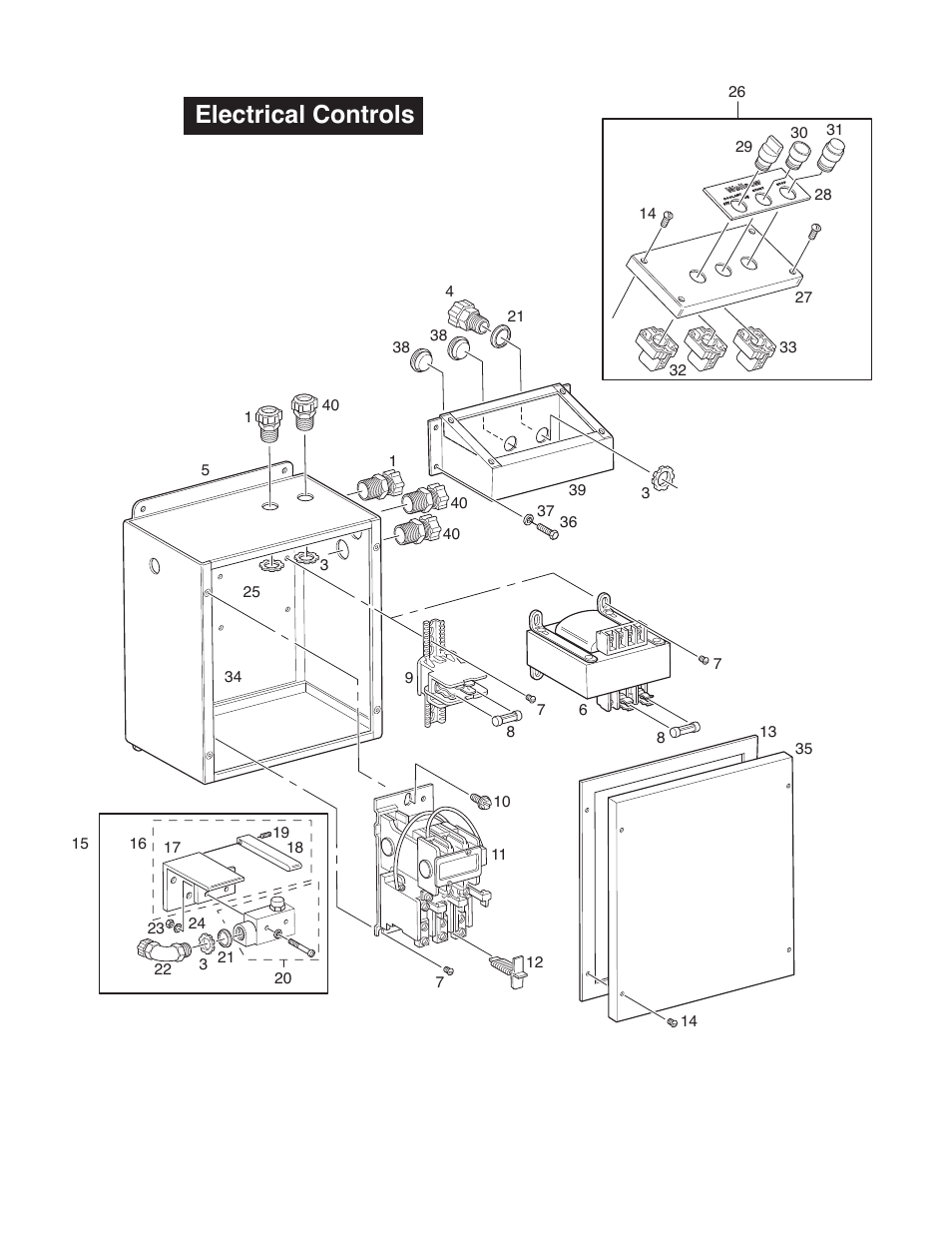 Electrical controls | Wellsaw 1316S User Manual | Page 34 / 40