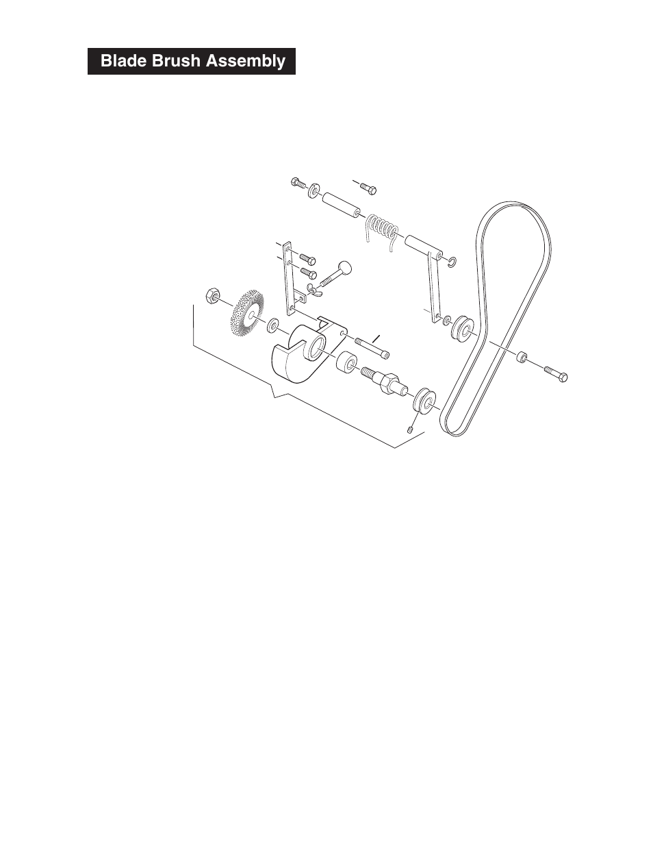 Blade brush assembly | Wellsaw 1316S-SA User Manual | Page 31 / 37