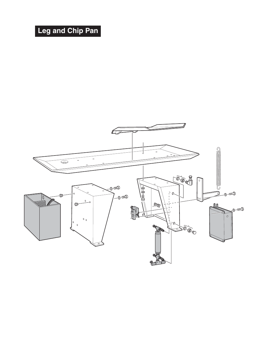 Leg and chip pan | Wellsaw 1318-SA User Manual | Page 18 / 40