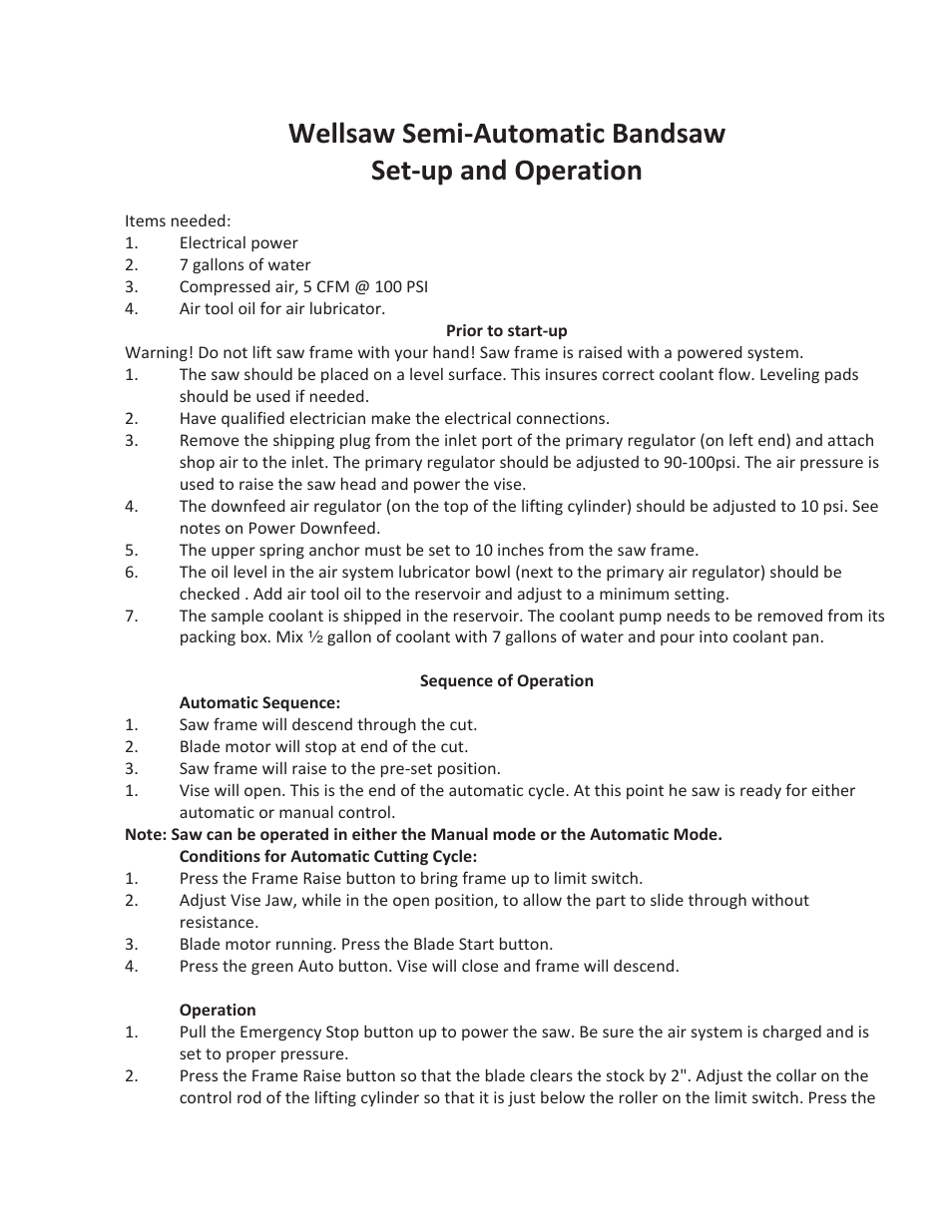 Wellsaw 1318-SA User Manual | Page 3 / 40