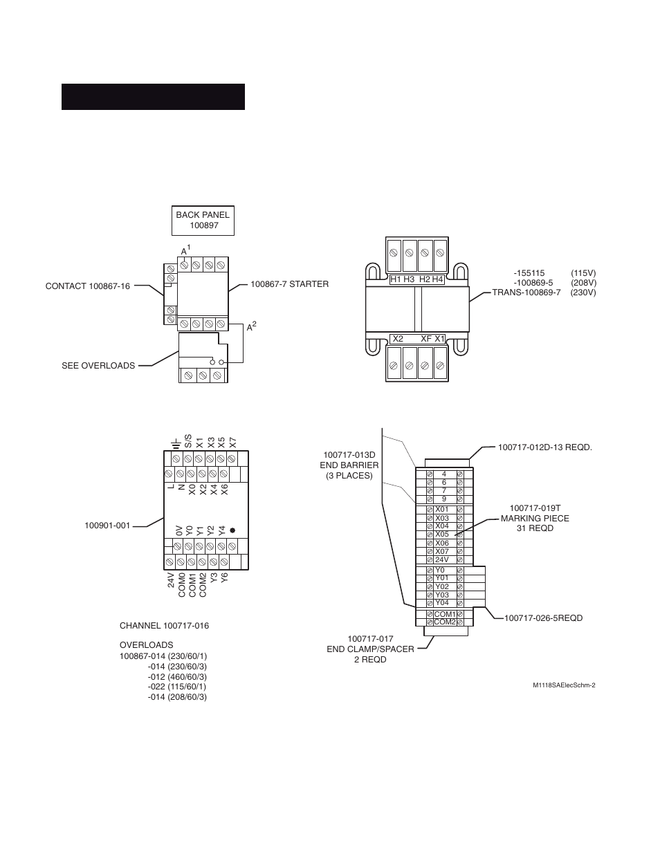 Panel components | Wellsaw 1318-SA User Manual | Page 35 / 40