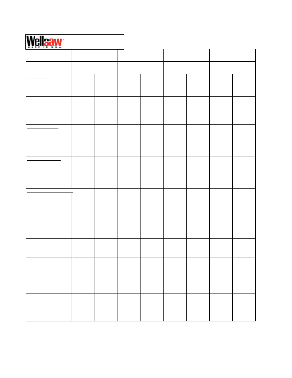 Wellsaw 1318-SA User Manual | Page 38 / 40