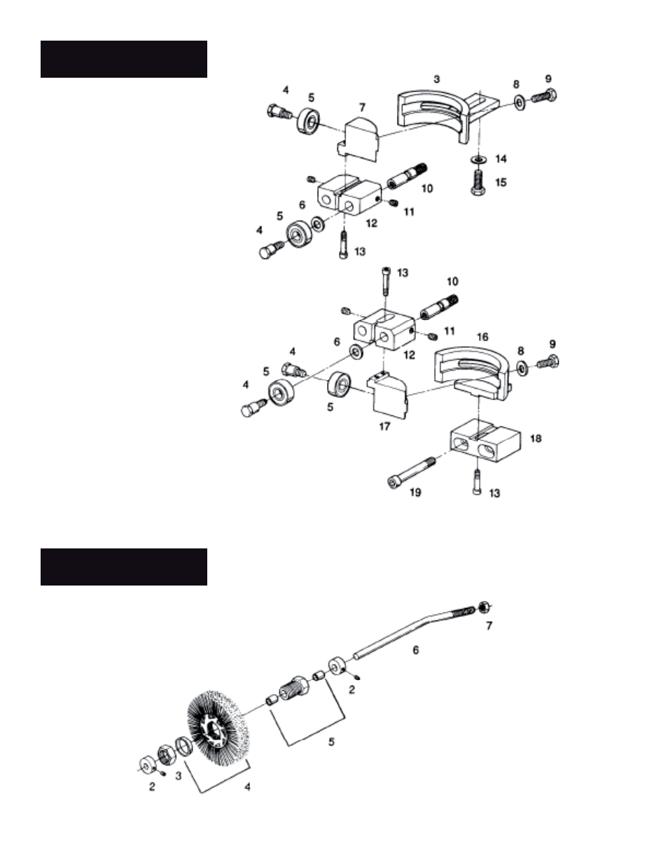 Blade guides, Blade guides blade brush blade brush | Wellsaw V20-24 User Manual | Page 14 / 24