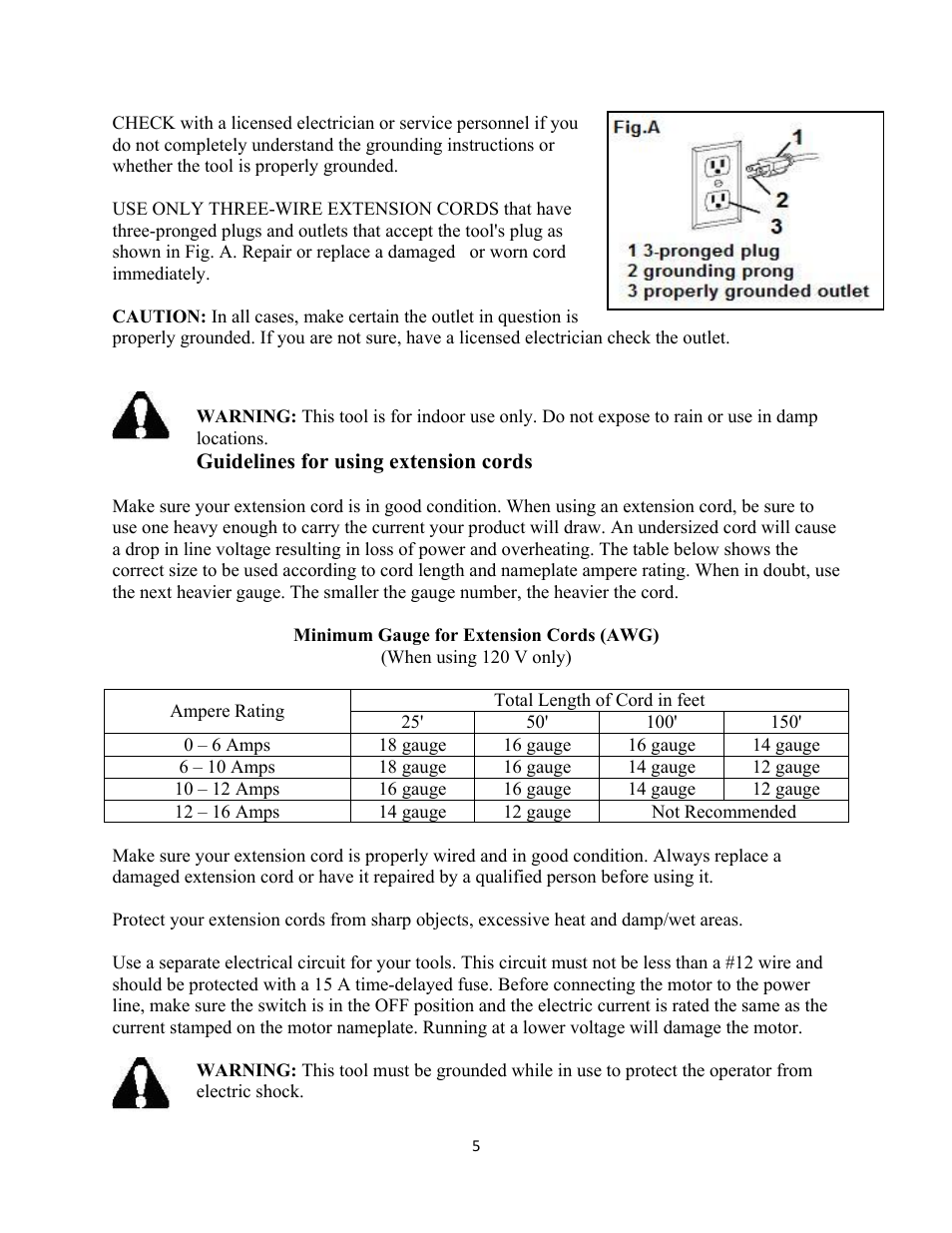 WEN 3400 Dust Extractor User Manual | Page 5 / 11