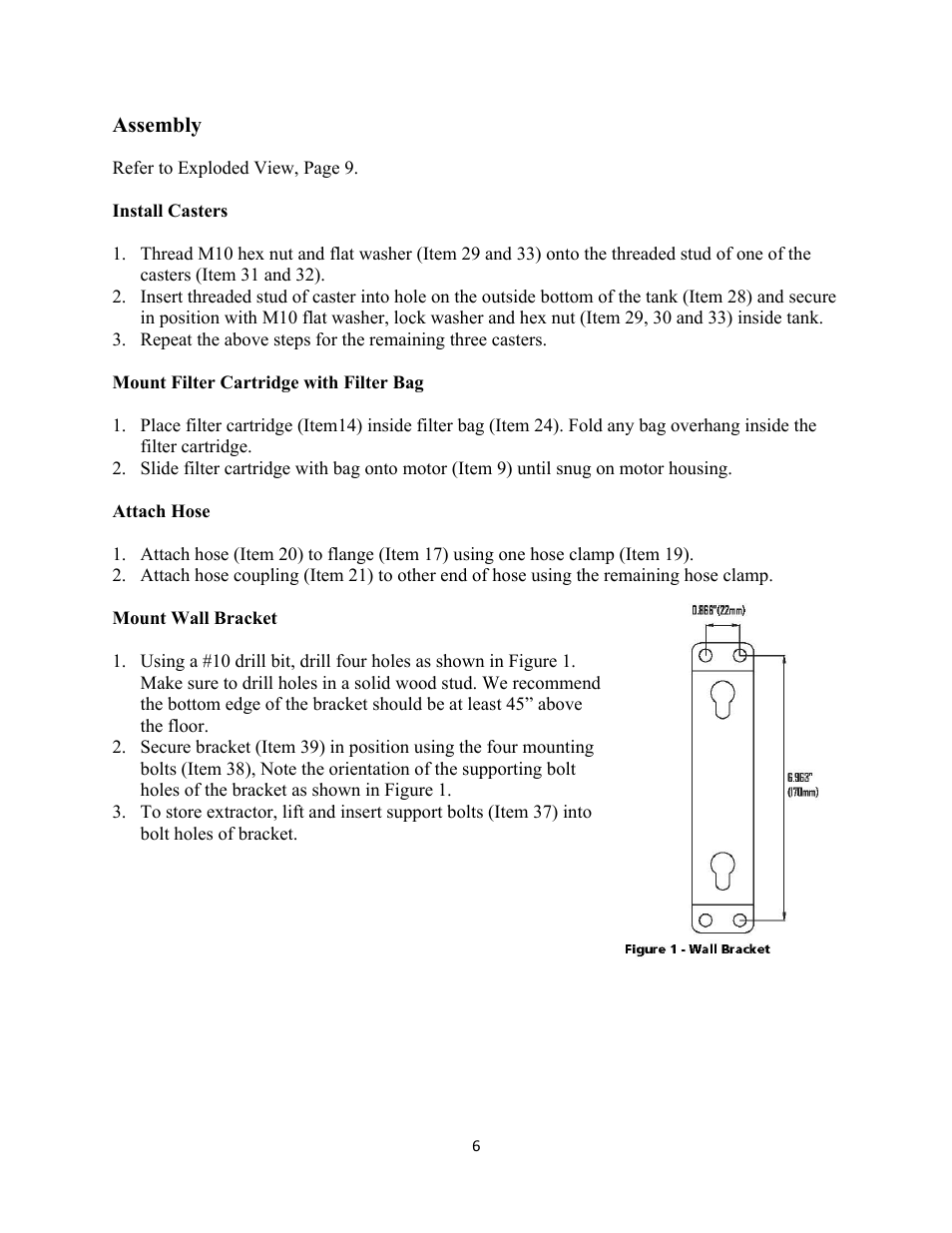 WEN 3400 Dust Extractor User Manual | Page 6 / 11