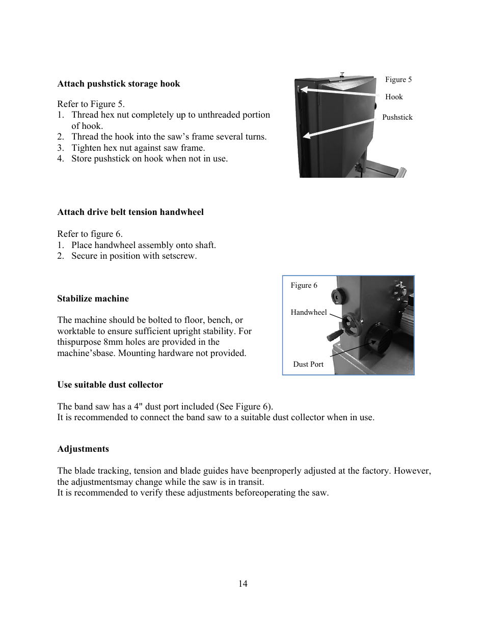 WEN 3914 14 inch band saw User Manual | Page 14 / 27