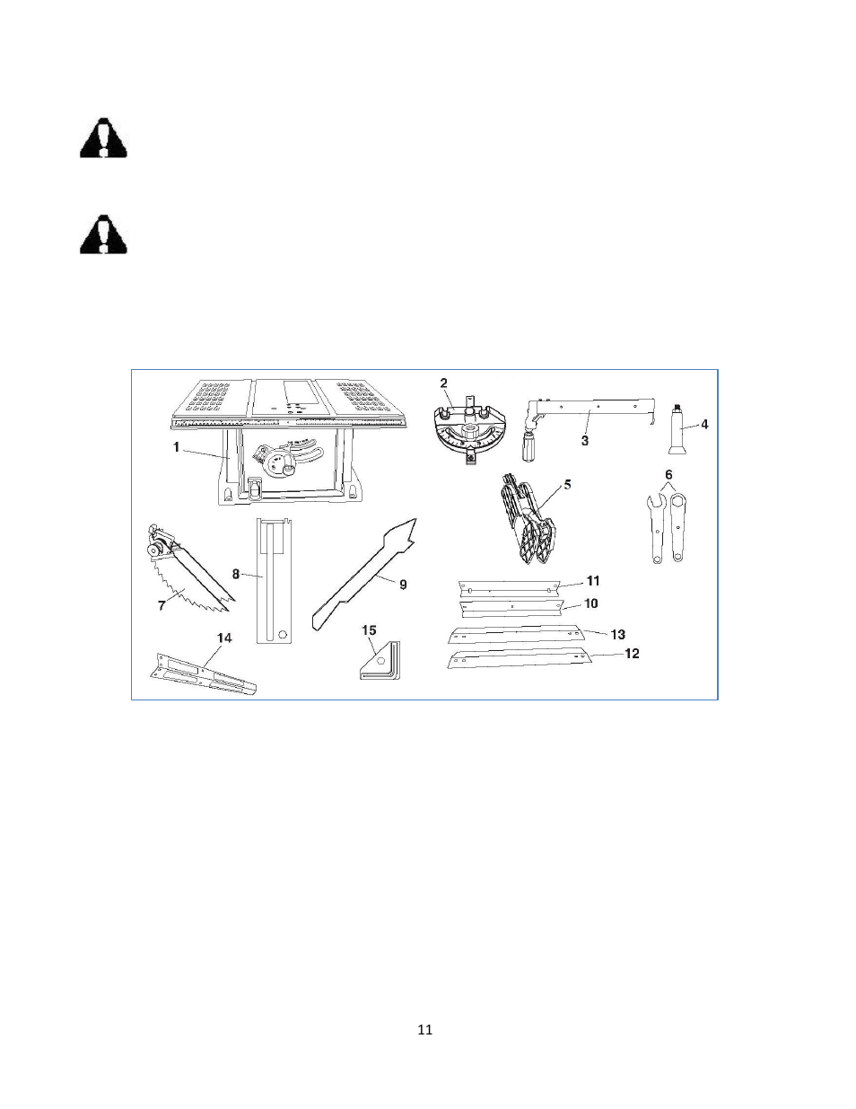 Unpacking | WEN 3710 10 inch Table Saw ver.2010 User Manual | Page 11 / 29