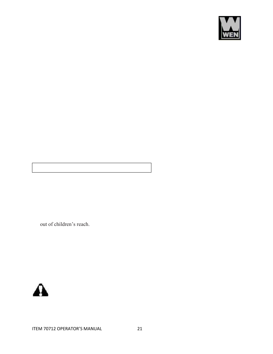 Maintenance and service | WEN 70712 12 Sliding Compound Miter Saw User Manual | Page 21 / 29