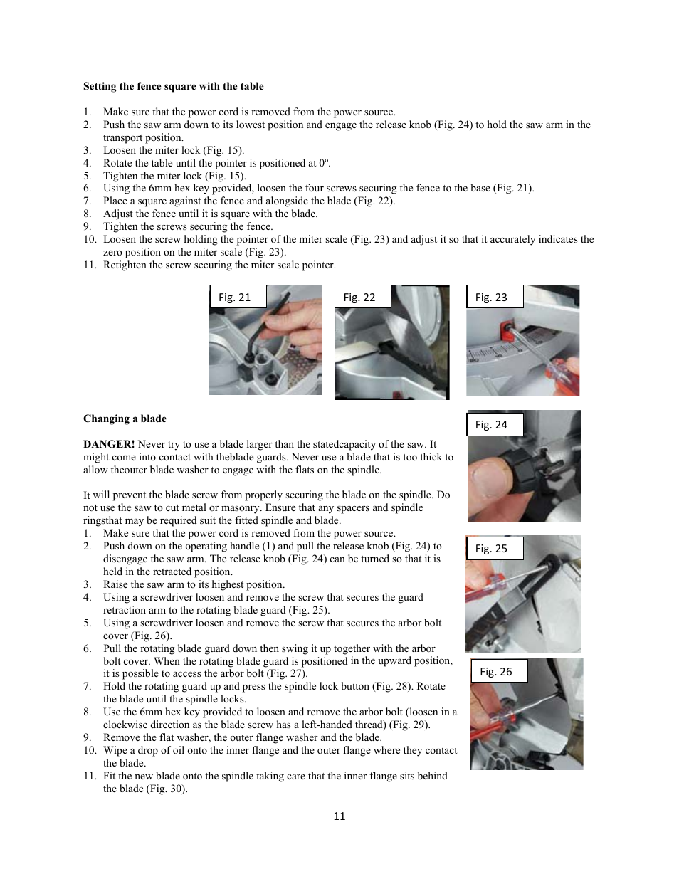 WEN 70716 10 inch Sliding Compound Miter Saw User Manual | Page 11 / 20