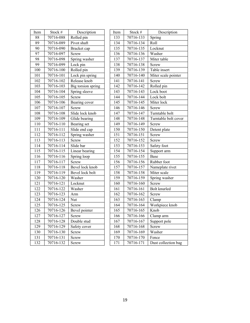 WEN 70716 10 inch Sliding Compound Miter Saw User Manual | Page 19 / 20