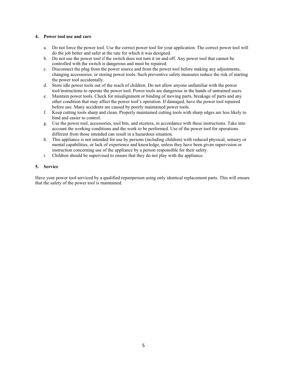 WEN 70716 10 inch Sliding Compound Miter Saw User Manual | Page 5 / 20