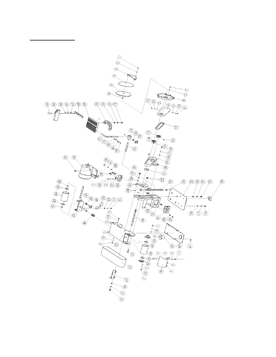 Exploded view | WEN 6501 4 x 6 Belt / Disc Sander User Manual | Page 19 / 21