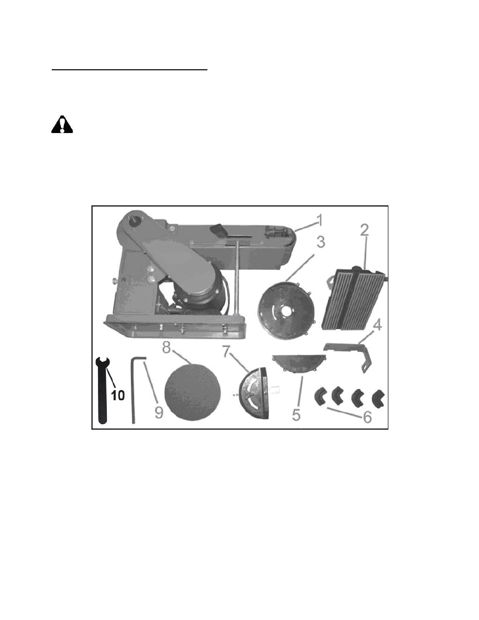 Know your belt/disc sander | WEN 6501 4 x 6 Belt / Disc Sander User Manual | Page 9 / 21