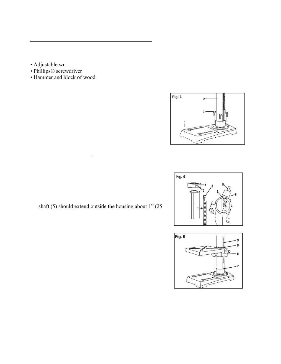 Assembly and adjustments (continued) | WEN 4210 10 inch Drill Press with Cross Hair Laser User Manual | Page 10 / 28