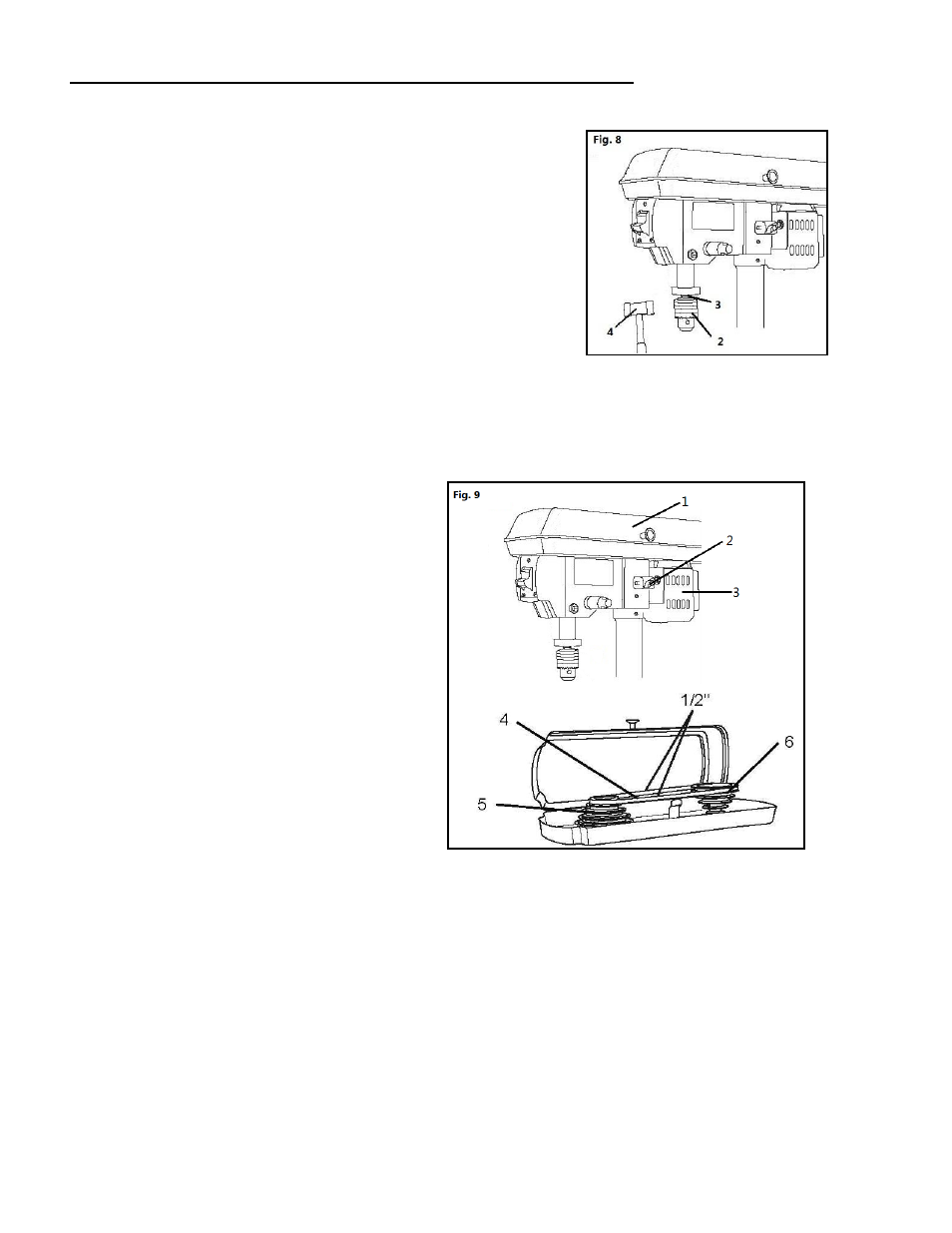 Assembly and adjustments (continued) | WEN 4208 8 inch 5 Speed Drill Press User Manual | Page 12 / 22