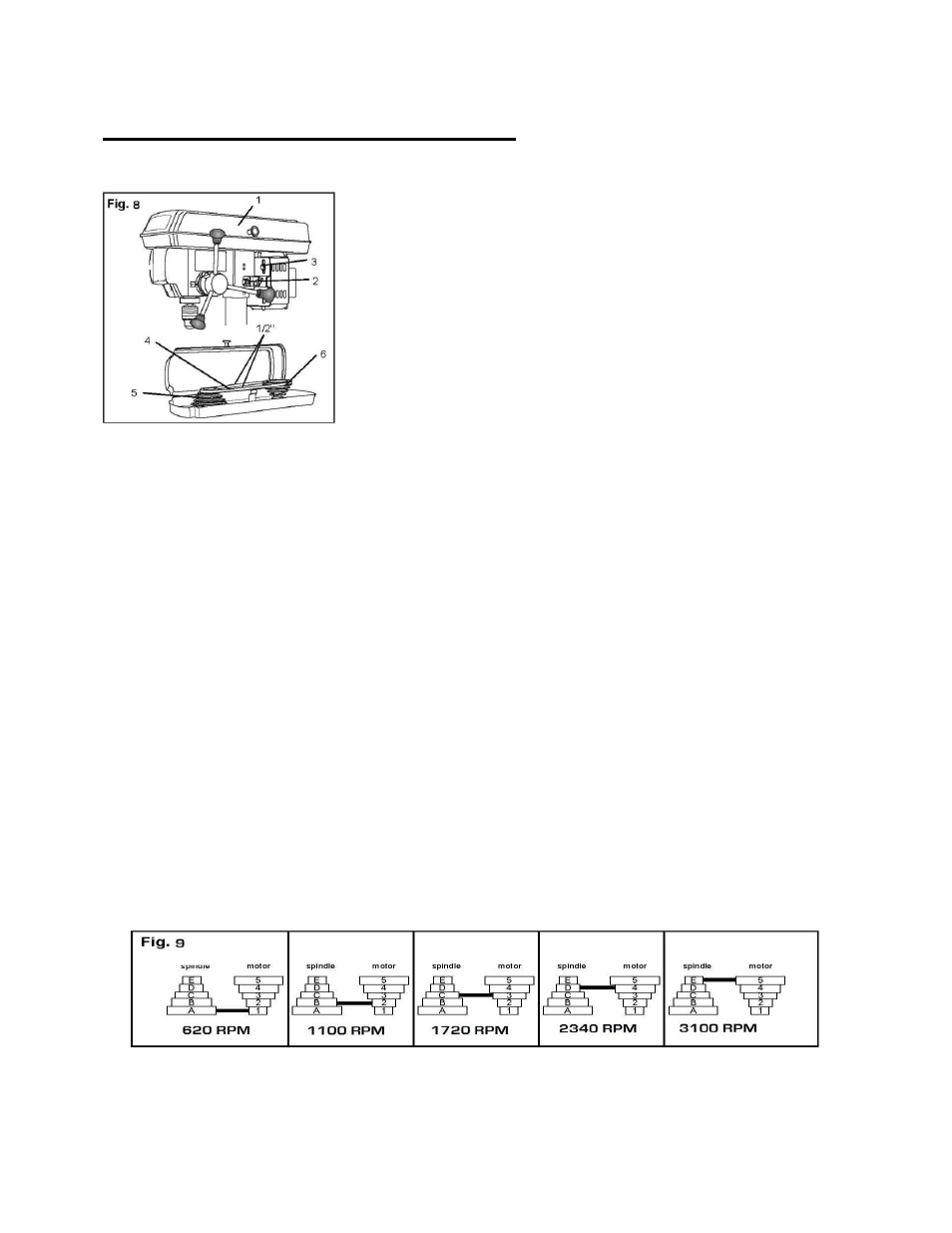 Assembly and adjustments (continued), Adjustments | WEN 4205 8 inch Drill Press with Laser User Manual | Page 13 / 24
