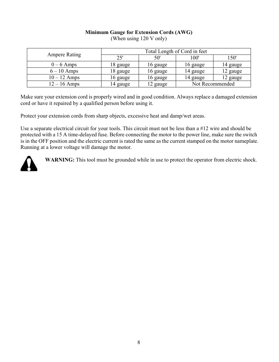 WEN 4286 8 inch Slow Speed Bench Grinder User Manual | Page 8 / 16