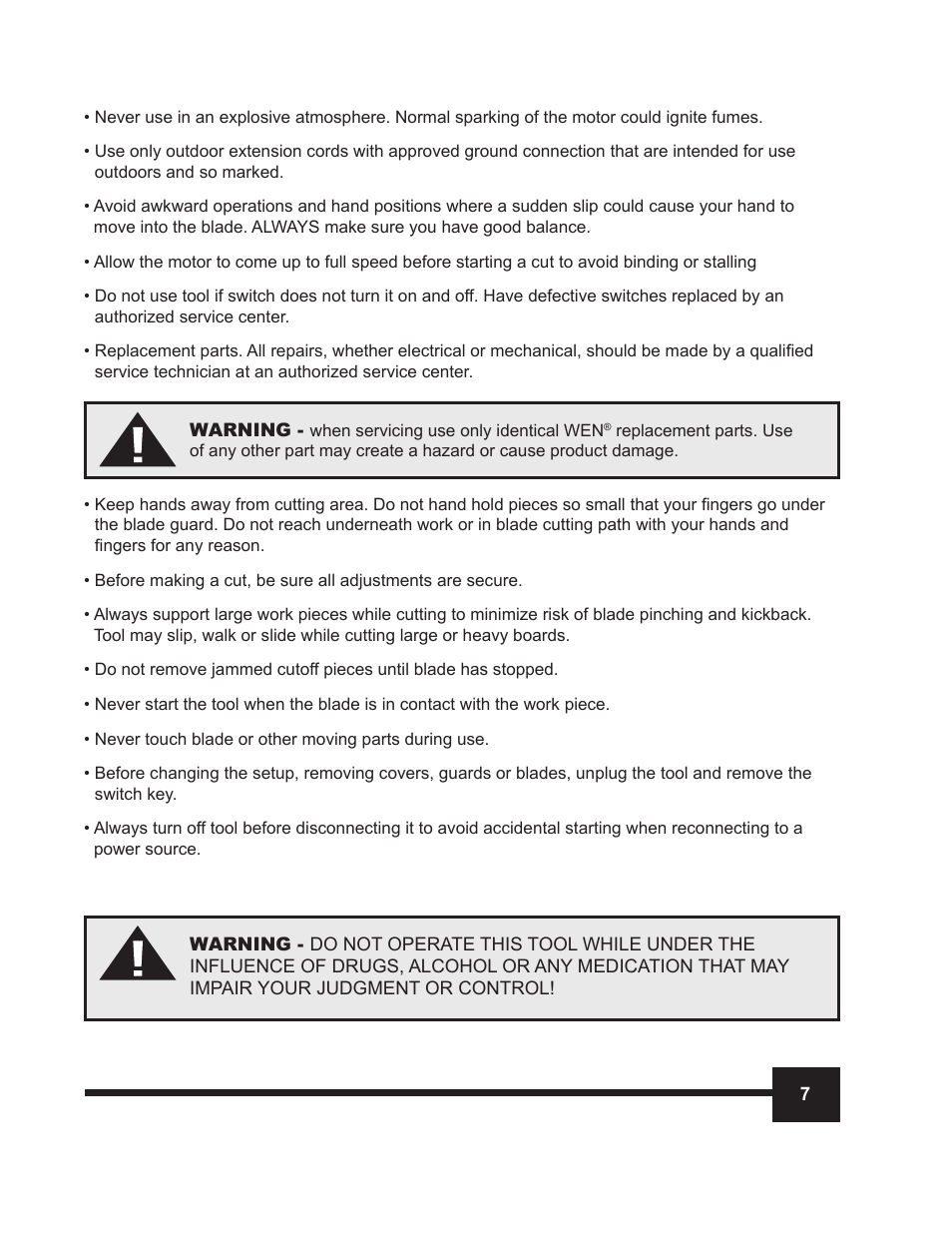 WEN 946 7 Inch Variable Speed Polisher / Sander User Manual | Page 7 / 16